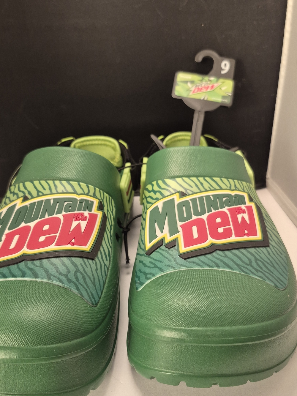 Green Slip-On Clog Sandals for Men